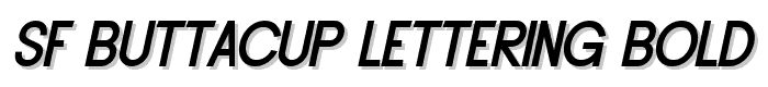 SF Buttacup Lettering Bold Oblique font